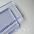 PC azul azul de 10 mm placa de resistencia UV de doble cara